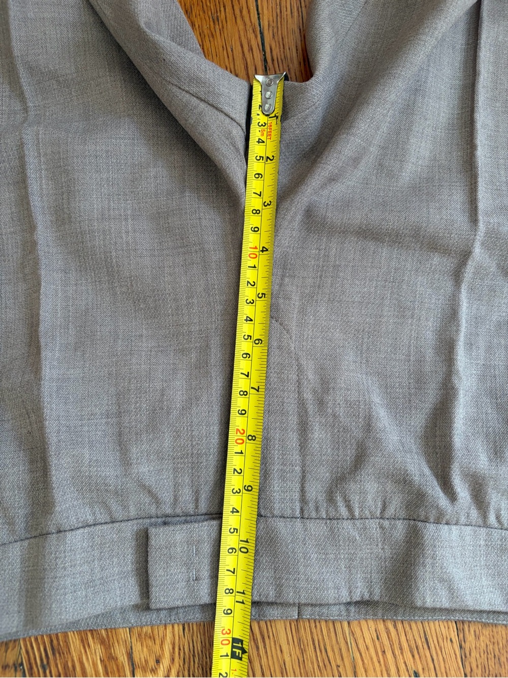 Akris Punto Brown Straight-Leg Wool Blend Pants Sz 10 - Picture 9 of 11